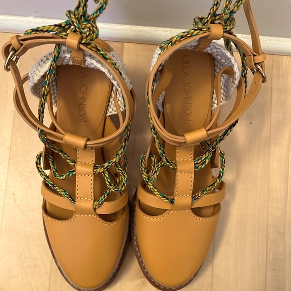 ULLA JOHNSON CONCHA TWISTED ROPE WEDGE - Picture 7 of 8